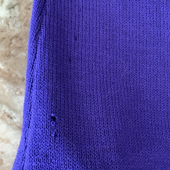 Vintage St. John 3 piece set sz S/6 purple knit - Jacket, Pants, Skirt 1980’s - Picture 5 of 17